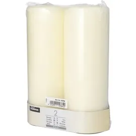 Papstar Stumpenkerze 15 x 8 cm 2 St. elfenbein