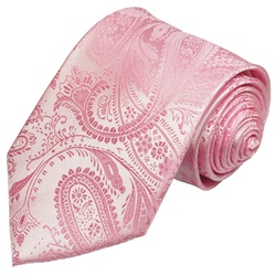 Paul Malone Krawatte Herren Hochzeitskrawatte paisley – Mikrofaser – Bräutigam Breit (8cm), rosa pink V94 rosa normal – 8 cm x 150 cm