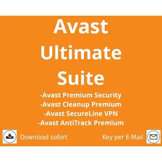Avast Ultimate Suite 2025 inkl unbegr VPN  10 Geräte 3 Jahre Download
