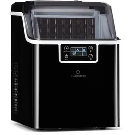 Klarstein Chios Eiswürfelmaschine 20 kg/24 h Auto-Clean 3,2-Liter Wassertank Schwarz