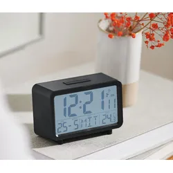 Tchibo - Digitaler LCD-Funkwecker - anthrazit