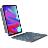 Inateck Tastatur Hülle für iPad Air 11 Zoll M3/M2 (2025/2024), iPad 10.9 Zoll, iPad Pro 11 Zoll 1-4. Generation Grau