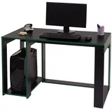 Mendler Schreibtisch HWC-J26 Schwarz / Grün