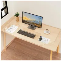 LuxusKollektion Schreibtischunterlage Schreibtischunterlage Transparent Mauspad Wasserdicht 100 x 60 cm beige