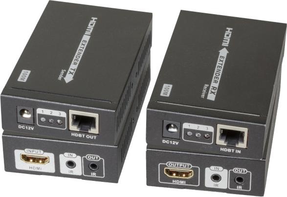 EFB Elektronik HDBaseT Extender up to 100m HDMI+ over RJ45., 4k, ohne POH Funktion HDMI+ Extender auf Basis der HDB, Switch Box