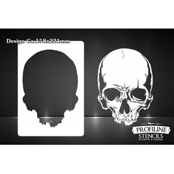 Skull #242 | Totenkopf Airbrush-Schablone  A4