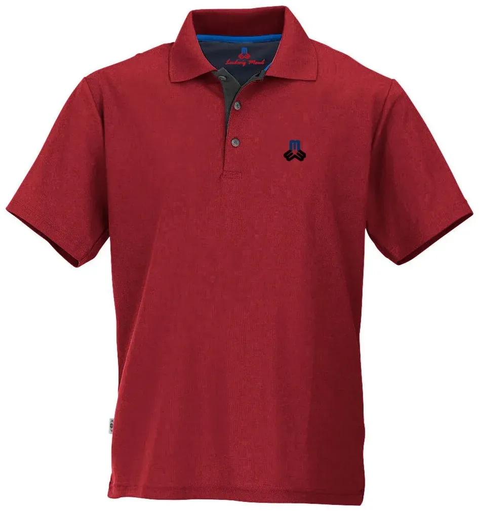 MAUL Sport Spiez Fresh - 1/2 Poloshirt red/dark blue (9372) 70