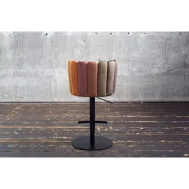 KAWOLA Barhocker JADA höhenverstellbar drehbar 1er Set Velvet Braun