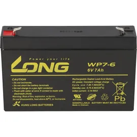 KungLong AGM BLEI AKKU BATTERIE 6V 7Ah kompatibel für USV BLEIGEL GEL 7,2Ah + LADEGERÄT