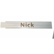 Heka Zollstock Nick 2 m, weiß