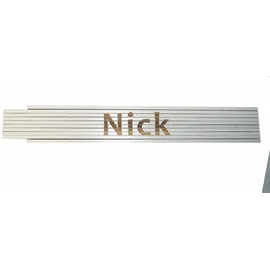 Heka Zollstock Nick 2 m, weiß