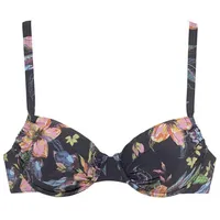 LASCANA Bügel-Bikini-Top Damen anthrazit-bedruckt Gr.36 Cup C