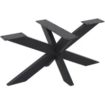 ML-Design Tischbeine Schwarz Kreuzgestell X-Design