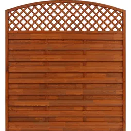 Andrewex Sichtschutzzaun Element BK 180 x 180 cm bordeaux/teak