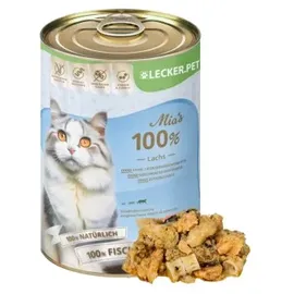Lecker.Pet Mia's 100 % Lachs Katzenfutter 6 x 400 g