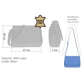 Alessandro Salvatore Florenz 12975 Schultertasche Leder Blue