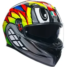 AGV K3 Birdy 2.0 Integralhelm - Grau/Gelb/Rot / M