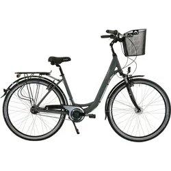 HAWK City Wave Deluxe Plus inkl. Korb Damenfahrrad 28 Zoll 7-Gang Nabenschaltung 46 CM