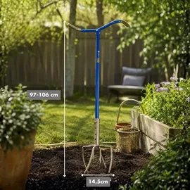 Sonneck Gartenkralle Gold/Blau