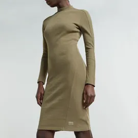 G-Star Ergonomic Slim Rib Langarmkleid Antic Green L