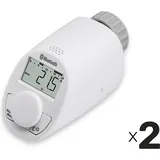 eqiva Heizkörper-Thermostatkopf mit Bluetooth, 2 Stück