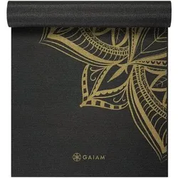 Gaiam  Sportzubehör Sport 6mm Metallic Yoga Mat Bronze M 63418 Bronze Medallion  in Schwarz, Einheitsgrösse