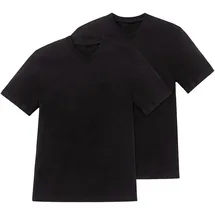 SCHIESSER V-Shirt schwarz L