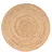 KADIMA DESIGN Baumwollteppich Boho wendbar schmutzabweisend Natur Rund 160D | 100% Jute, Rücken aus Jute | Florhöhe: 5 mm | pflegeleicht