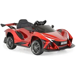 Moni Kinder Elektroauto Flash metallic 4 Motoren, MP3, Fernbedienung, EVA-Reifen rot