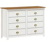 Möbilia Salgen 125 x 85 x 41 cm Braun/Weiß