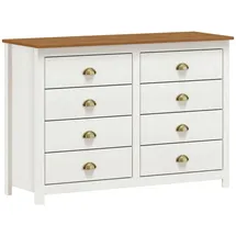 Möbilia Salgen 125 x 85 x 41 cm Braun/Weiß