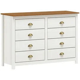 Möbilia Salgen 125 x 85 x 41 cm Braun/Weiß