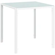 Homcom Esszimmertisch 75 x 75 x 75 cm weiß
