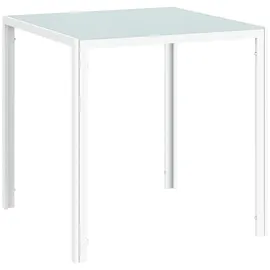 Homcom Esszimmertisch 75 x 75 x 75 cm weiß
