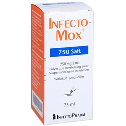 INFECTOMOX 750 Saft Pulver z.Herst.e.Susp.z.Einn. 75 ml