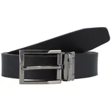 Bugatti Herrengürtel Leder schwarz 95 cm