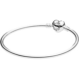 PANDORA Moments Herzverschluss Armreif Sterling-Silber 19 cm