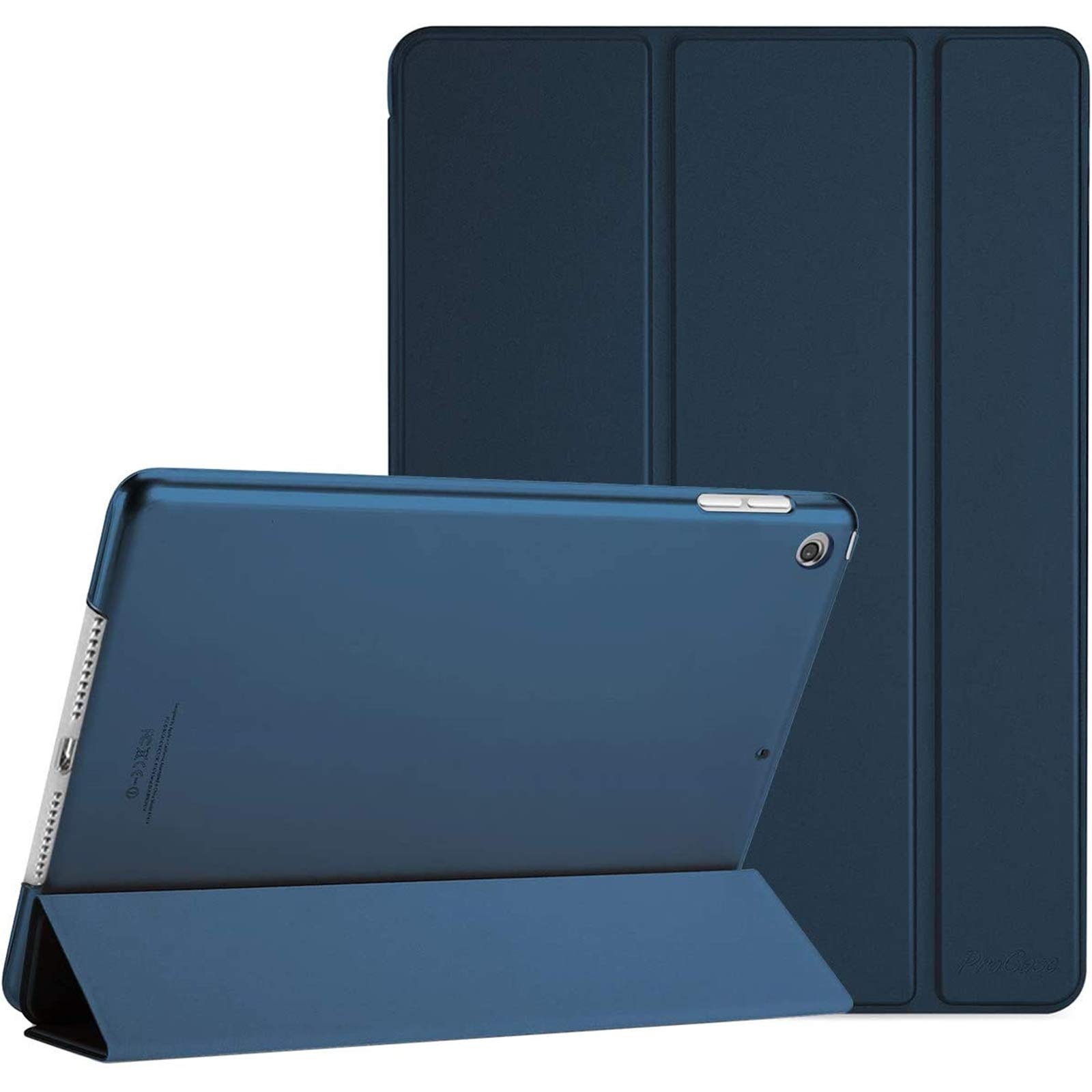 ProCase Hülle für iPad 9./8./7. Generation 10,2 Zoll 2021 2020 2019, Schutzhülle Smart Case Cover Kompatibel mit iPad 9/8/7 -Navy