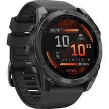 Garmin fenix 8 AMOLED 51 mm schwarz / schiefergrau mit QuickFit Silikon-Armband 26 mm