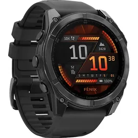 Garmin fenix 8 AMOLED 51 mm schwarz / schiefergrau mit QuickFit Silikon-Armband 26 mm