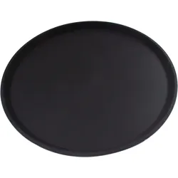 Serviertablett, Glasfaserkunststoff, schwarz - 40cm