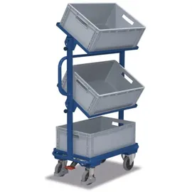 VARIOfit Eurokastenwagen Stahl 610 x 410 mm Enzianblau