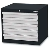 Simplaflex Werkzeugschrank Simplaflex Schubladenschrank, 5 Schubladen, BxTxH 700x575x620 mm schwarz