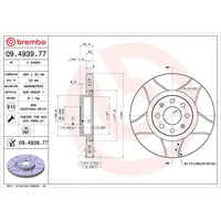 Brembo Bremsscheibe Vorderachse 09.4939.77