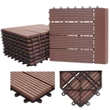 MCW WPC Bodenfliese Sarthe braun 30 x 30 cm 11 St.