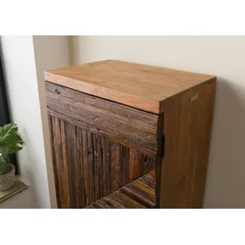 MASSIVMOEBEL24.DE Schrank Altholz 60x40x180 natur lackiert LYON 171