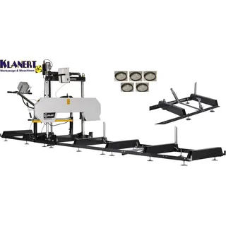 LUMAG BSW76E PRO 400V Elektro Blockbandsäge +1x Verlängerung +5x Ersatzband
