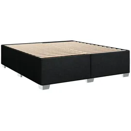 vidaXL Boxspringbett mit Matratze Schwarz 180x200 cm Stoff
