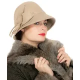 Metamorph Kostüm 20er Jahre Glockenhut beige, Der stilsichere Cloche für die Dame der 20er beige|gelb