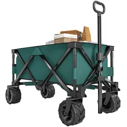 Outsunny Transportwagen Metall, Oxford-Stoff